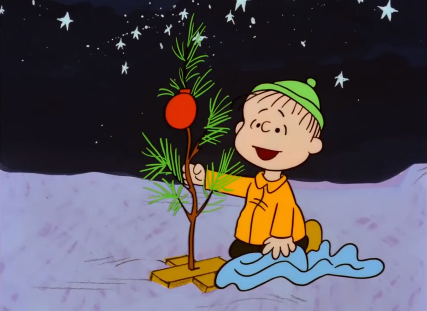 Charlie Brown's Christmas tree looking better
